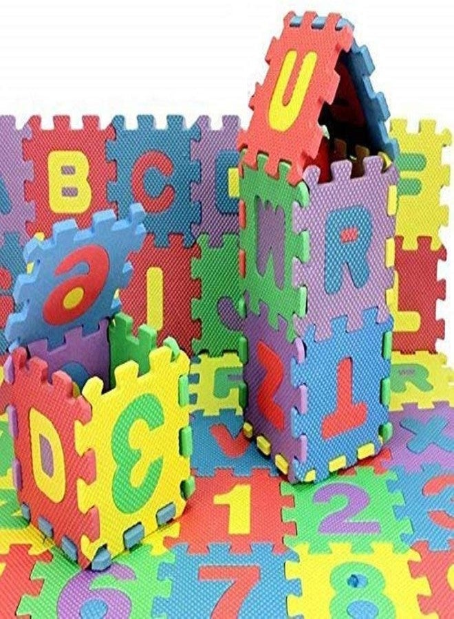 WOLFANO Kid's Educational Puzzle Interlocking Foam Play Mat Toy (Multicolour) - Set of 36 Tiles - Image 3